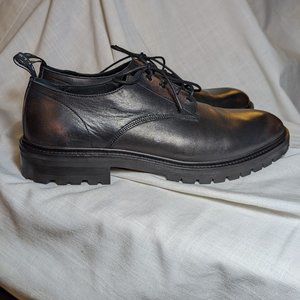 Allsaints Black  leather shoes size 12US/46 .